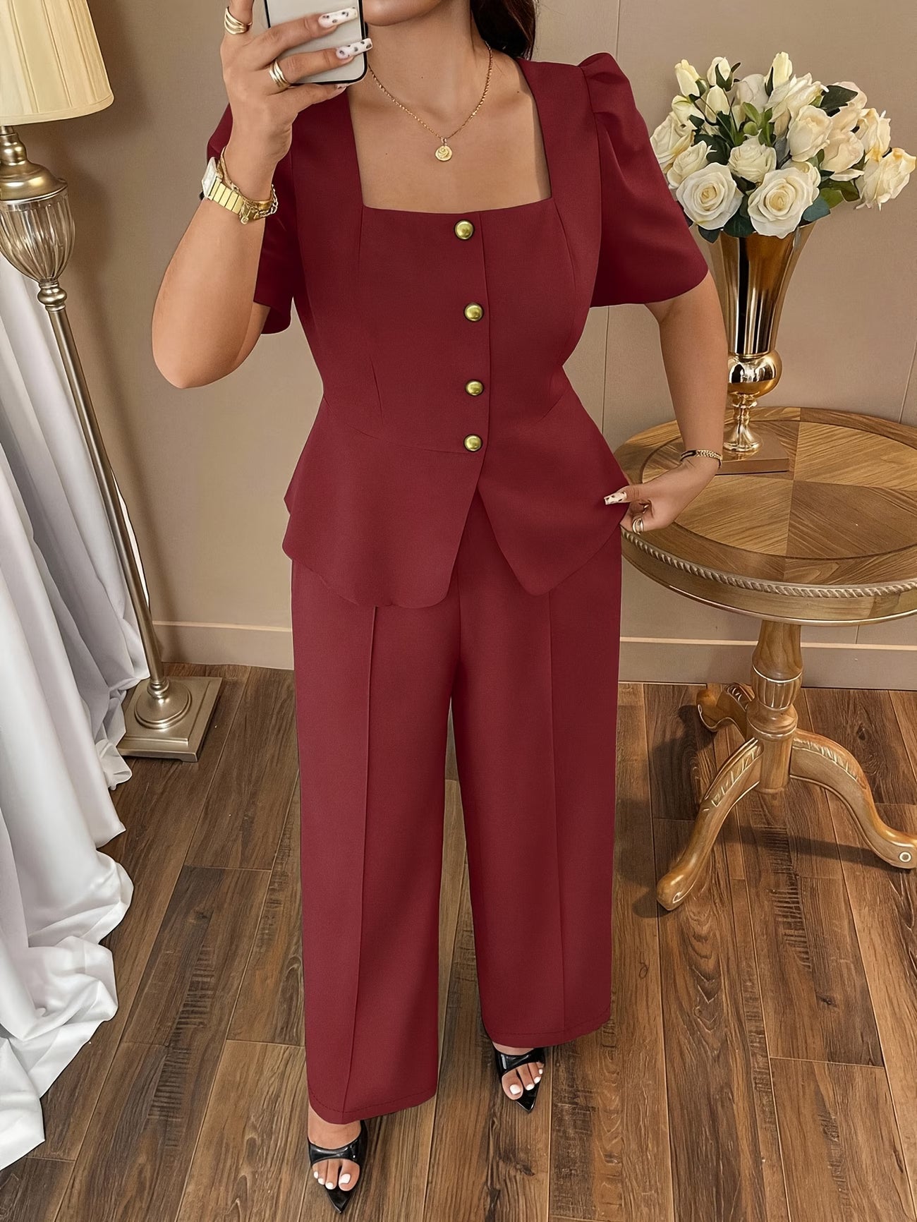 DAYSPlus Elegant Curve Workwear Co-Ord Set