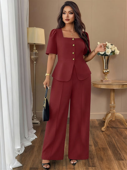 DAYSPlus Elegant Curve Workwear Co-Ord Set