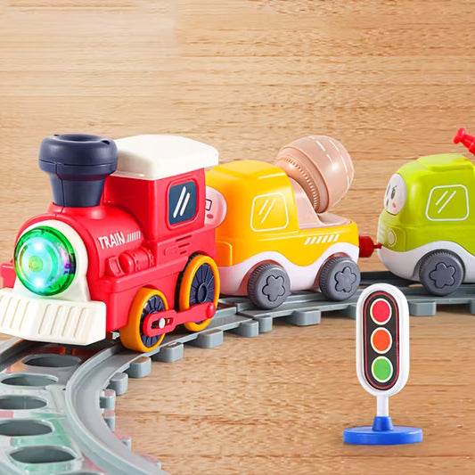 DAYSSteam Red Electric Train Set with Tracks 🚂