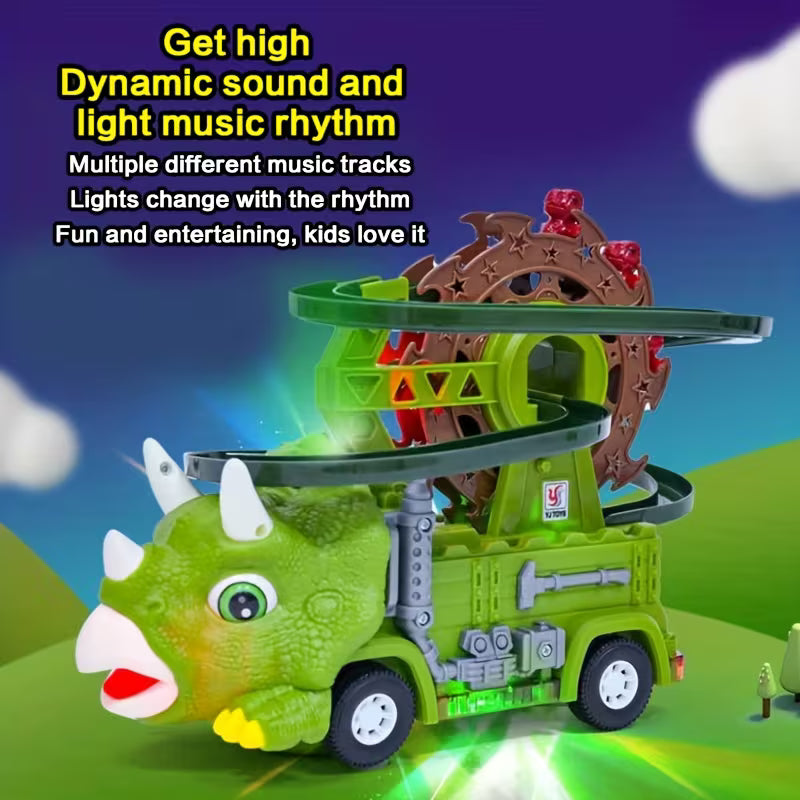 DAYSToy Triceratops Dinosaur Toy – Battery-Free Moving Action 🦖