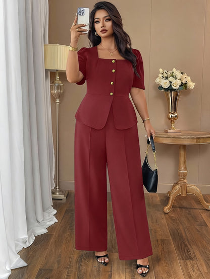 DAYSPlus Elegant Curve Workwear Co-Ord Set