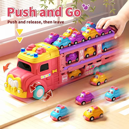 DAYSTransport Truck Toy with Launch Track & 6 Cars 🚛🏎️