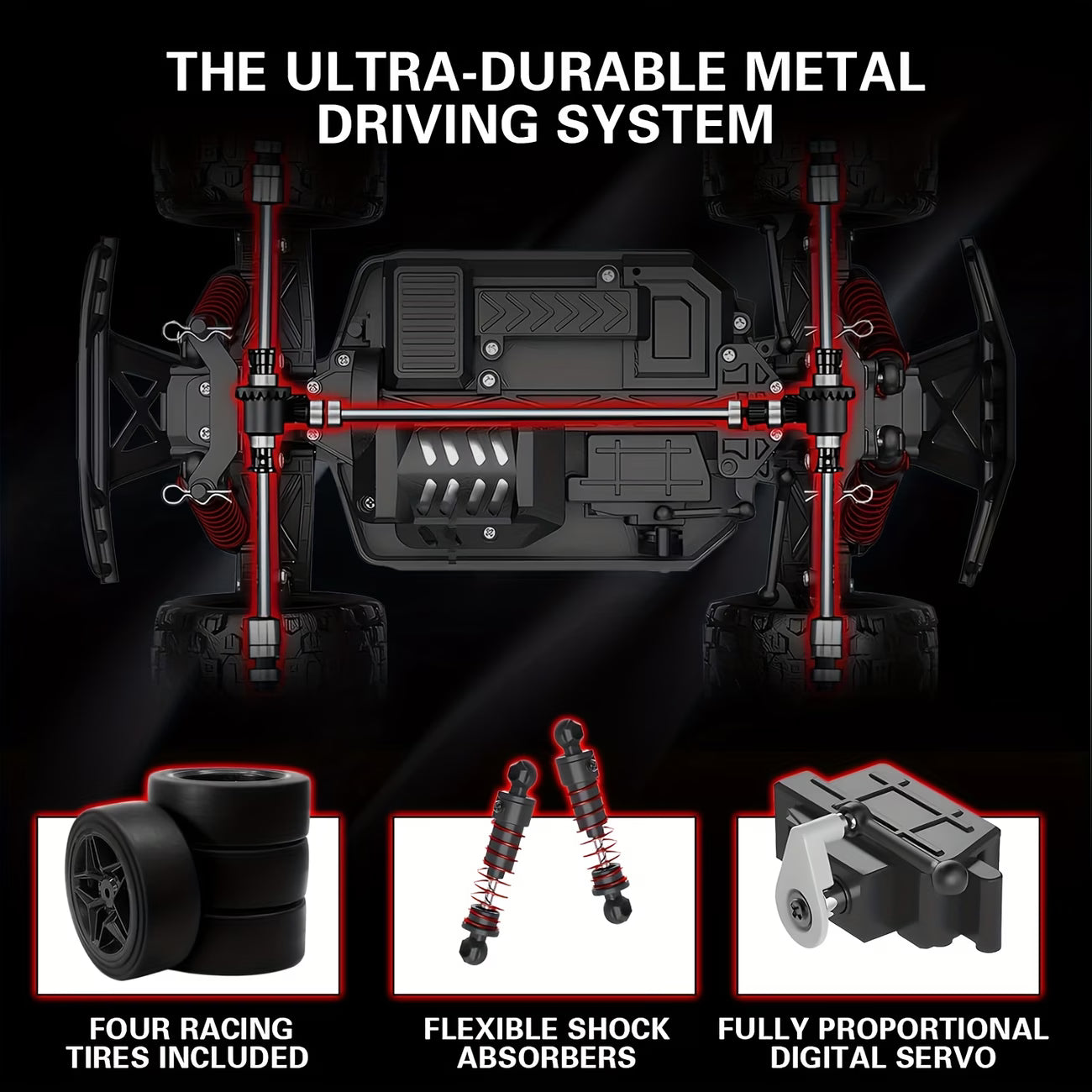 1:16 60KM/H High-Speed 4WD RC Drift Car – 2.4GHz Off-Road Racing Car