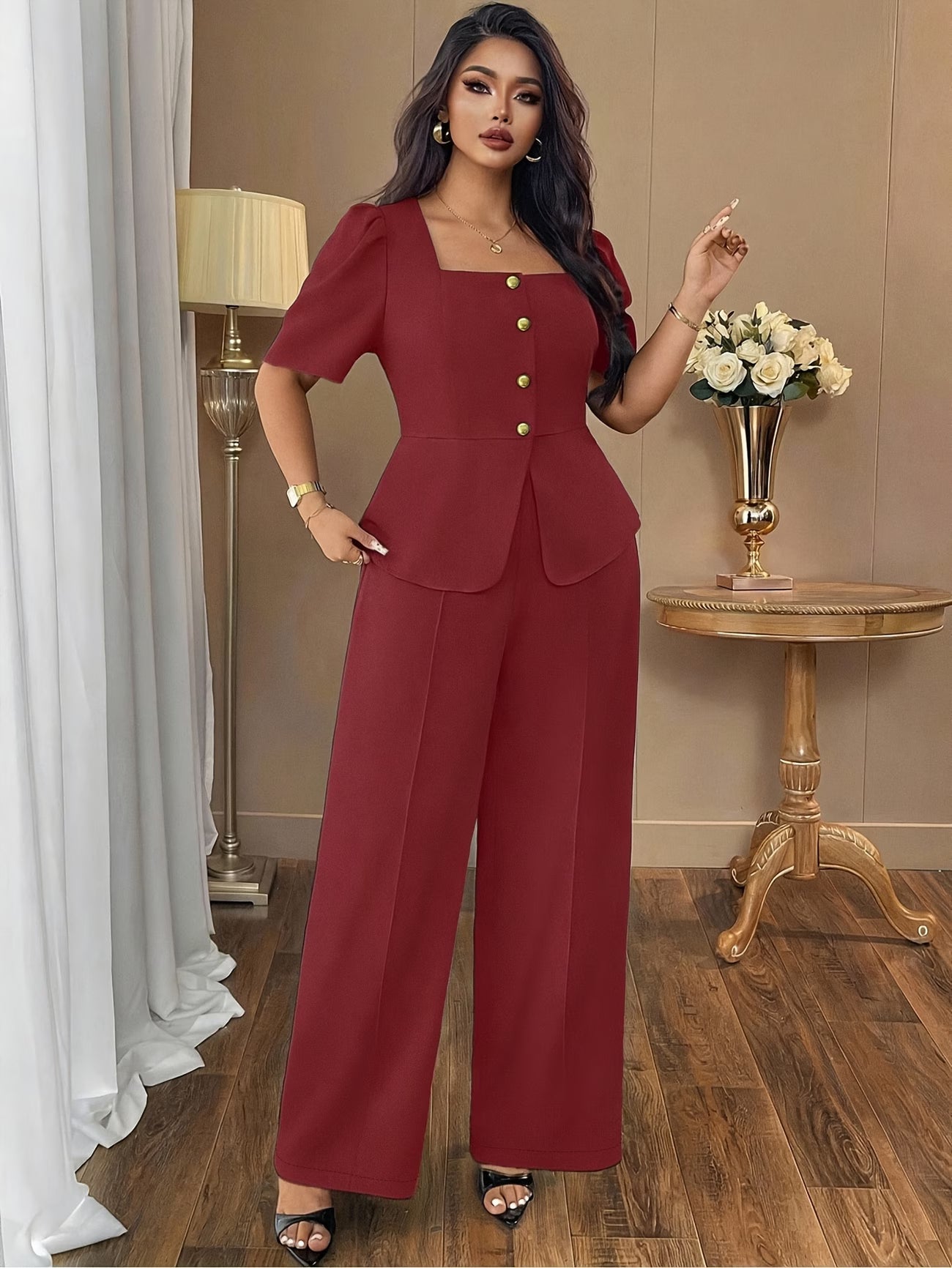 DAYSPlus Elegant Curve Workwear Co-Ord Set
