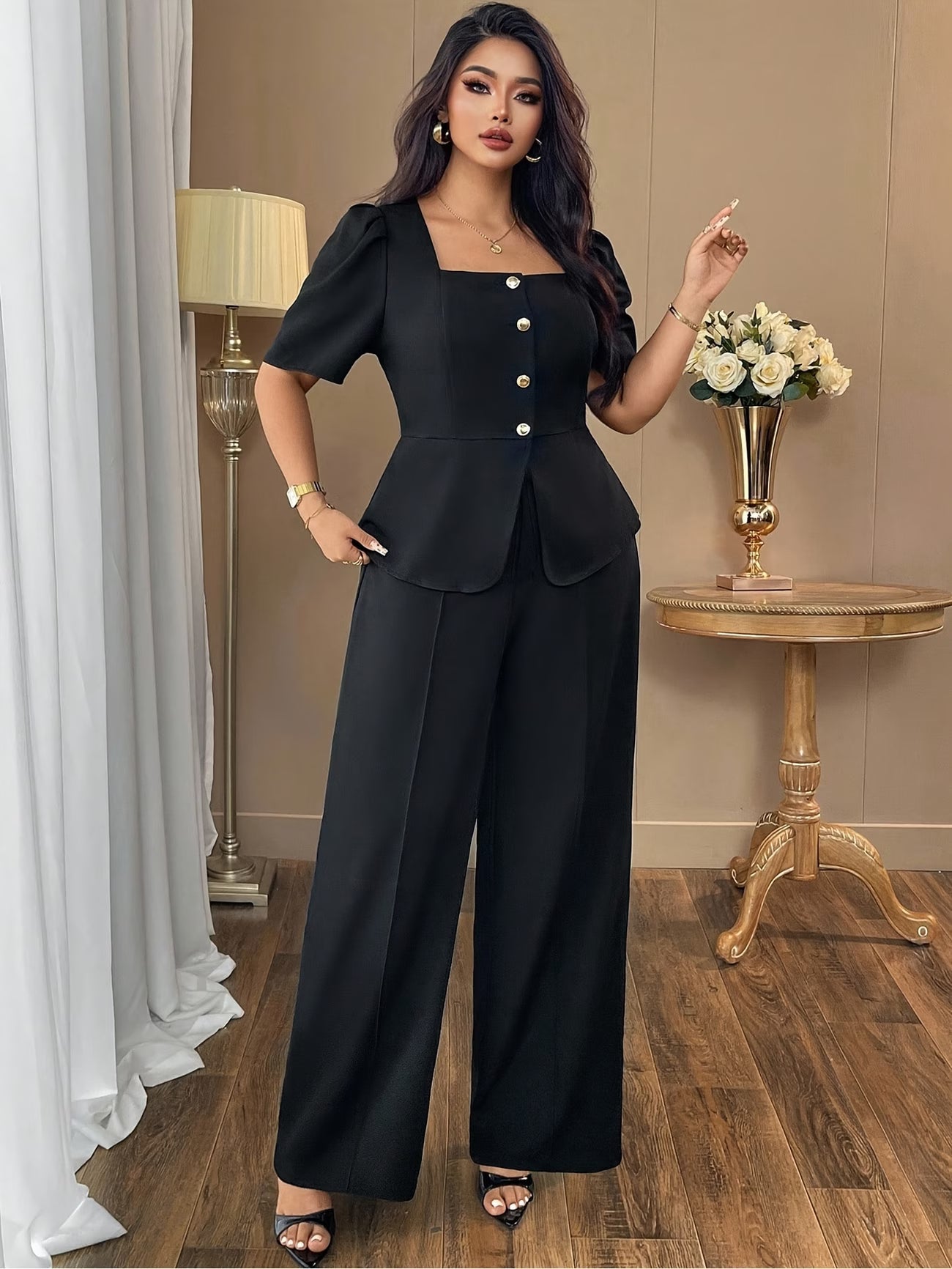 DAYSPlus Elegant Curve Workwear Co-Ord Set