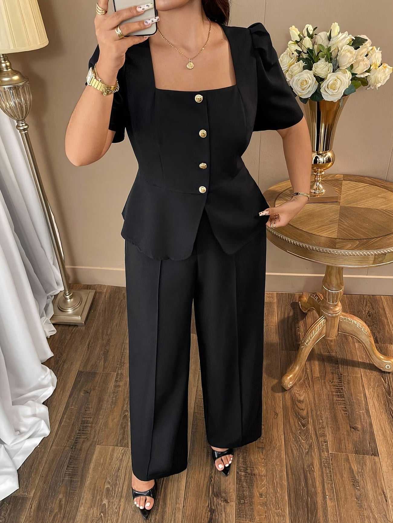 DAYSPlus Elegant Curve Workwear Co-Ord Set