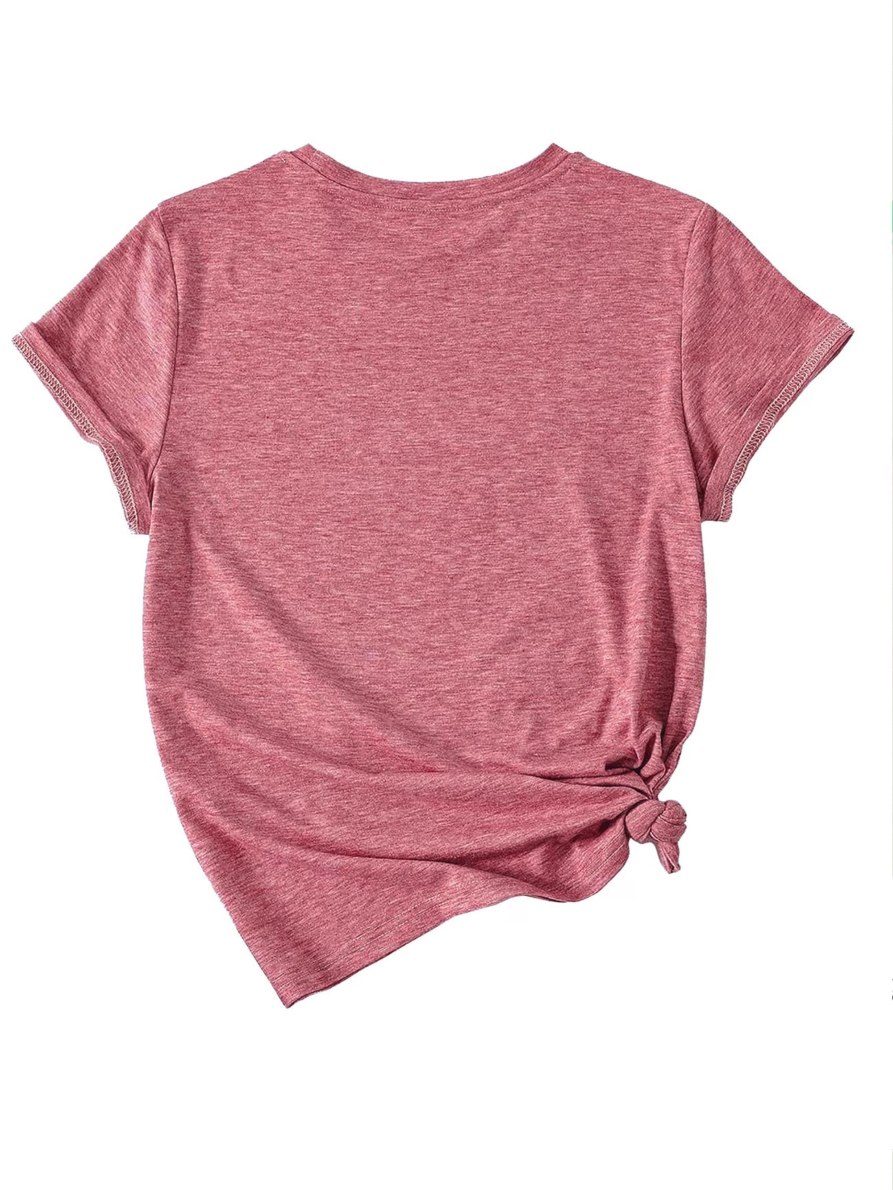 4PCS Women’s Vintage Valentine Print T-Shirts – Short Sleeve Round Neck Casual Tees