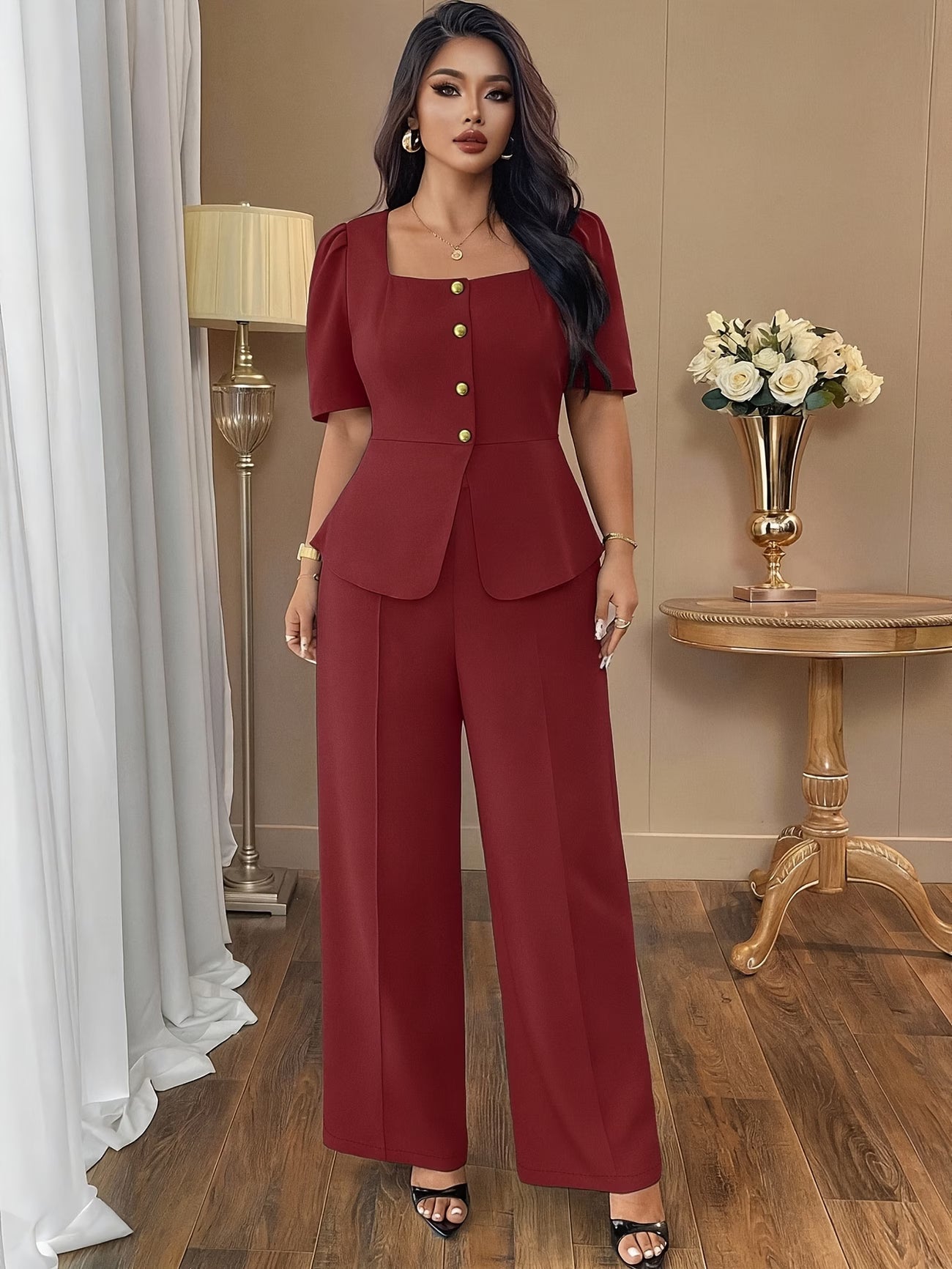 DAYSPlus Elegant Curve Workwear Co-Ord Set