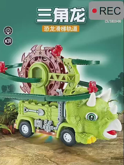 DAYSToy Triceratops Dinosaur Toy – Battery-Free Moving Action 🦖